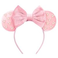 Disney Ngọc Trai Mickey Tóc Treo Tường Cho Trẻ Em Dễ Thương Trang Trí Mũ Công Viên Giải Trí Nơ Phụ Kiện Tóc Polyester 14 + Phạm Vi Tuổi