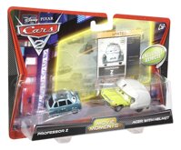 Disney / Pixar CARS 2 Movie Moments 155 Die Cast Car 2Pack Professor Z Acer With Helmet