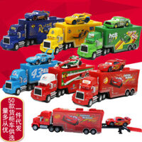 Disney Pixar Cars McQueen car Story Uncle Mack Container car + Racing Driver set đồ chơi ô tô hợp kim mô hình trẻ em