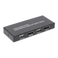 DisplayPort KVM Switch 4K@60Hz DP USB Switcher for 2 Computer Share Keyboard Mouse Printer and Ultra HD Monitor
