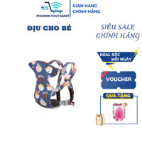 Địu cho bé địu trẻ em 6 tư thế vải cotton hàng chính hãng