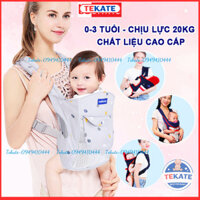Địu em bé 0-3 tuổi đa năng, Địu cho bé 4 tư thế gọn nhẹ bề mặt lưới thoáng khí – SS034