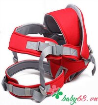 Địu em bé 6 tư thế Baby Carrier CA5001 màu đỏ