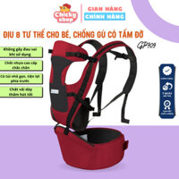 Địu em bé 8 tư thế, địu bé sơ sinh có tấm đỡ cổ chống gù Kinderkraft Gluck GP-709 cho bé 3-25 tháng tuổi