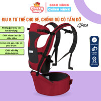Địu em bé 8 tư thế, địu bé sơ sinh có tấm đỡ cổ chống gù Kinderkraft Gluck GP-709 cho bé 3-25 tháng tuổi