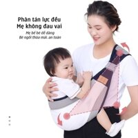 Địu em bé dạng lưới thoáng khí, gọn nhẹ, chắc chắn_C2