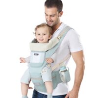 Địu em bé, địu 6 tư thế cho bé thoáng khí đa năng có ghế ngồi, chống gù an toàn cho bé từ 0 đến 36 tháng.