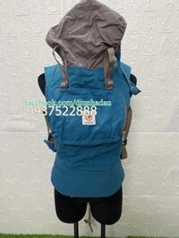 Địu em bé ergo baby màu xanh thanh lý