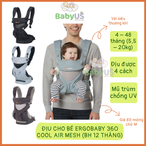 Địu em bé Ergobaby 360 Cool Air Mesh
