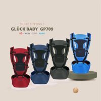 Địu em bé Gluck GP709, có 8 tư thế chống gù cho bé từ 0-3 tuổi, bề mặt vải 3D thoáng khí mềm mại
