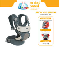 Địu em bé Joie Savvy 4 tư thế chuẩn | Địu cho bé sơ sinh đến 15kg vải cotton cao cấp dễ dàng sử dụng
