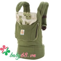 Địu em bé Organic Baby Carrier màu xanh rêu