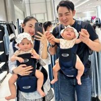 Địu em bé sơ sinh Gluck GP709, 8 tư thế chống gù cho bé từ 0-3 tuổi, bề mặt vải 3D thoáng khí, êm ái