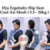 Địu em bé trợ lực Ergobaby Omni 360 Cool Air Mesh - Địu trợ lực 6 tư thế đi xe máy cho trẻ sơ sinh đến 4 tuổi, có đỡ cổ