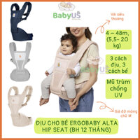 Địu Ergobaby Alta Hip Seat Thiết kế đặc biệt giúp phân bổ đều trọng lượng lên vai &thắt lưng[BabyUS]