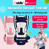 Địu ngồi trợ lực BABIBO cao cấp - Địu em bé chuẩn y khoa, nhiều tư thế cho bé từ 0 - 48 tháng tuổi
