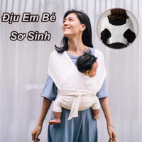 Địu Vải Cao Cấp Cho Bé Ergonomic，Địu Em Bé Sơ Sinh，Địu Vải Đa Năng Chất Liệu Cotton， Thoáng Mát Em Dịu