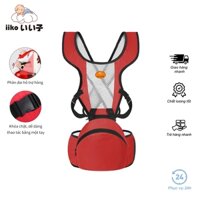 Địu Vải Cho Bé Thương Hiệu iiko Có Đệm Ghế Ngồi Địu Trẻ Em An Toàn Chống Gù 6 Tư Thế Đa Năng