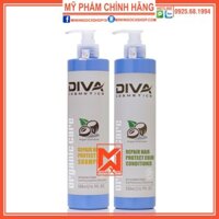 DIVA DẦU GỘI XẢ PHỤC HỒI GIỮ MÀU NHUỘM DIVA 500ML CHÍNH HÃNG