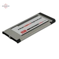 Divinehi4  Bộ chuyển đổi thẻ PCI Express sang USB 3.0 Dual 2 cổng PCI-E Express cho khe cắm 34MM ExpressCard Converter 5Gbps PCMCIA Laptop Đẹp