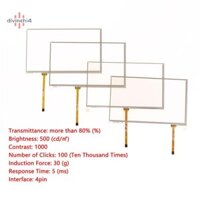 Divinehi4  Bộ Số Hóa Điện Trở Cho Xe Ô Tô DVD GPS Điều Hướng Đa Phương Tiện Màn Hình Cảm Ứng Bảng Điều Khiển Kính Linh Kiện Thay Thế Đẹp