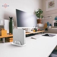 Divinehi4  Giá đỡ Acrylic cho máy chủ M1 Mac Mini Đa chức năng Giá đỡ làm mát để bàn Đế đỡ khung hỗ trợ Giá lưu trữ tường Đẹp