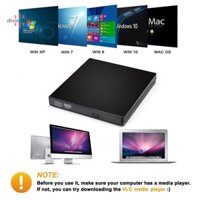 Divinehi4 USB 2.0 Ổ đĩa CD gắn ngoài đa năng CD-RW Đầu ghi DVD / CD Đầu đọc CD DVD cho máy tính xách tay Máy tính để bàn Đẹp
