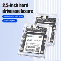 Divinehi4  Vỏ HDD Trong Suốt 2.5 Inch Type-C Vỏ Ổ Cứng Ngoài SATA SSD Tốc Độ Truyền 5Gbps Cho PS5 IPhone Laptop TV Điện Thoại Đẹp