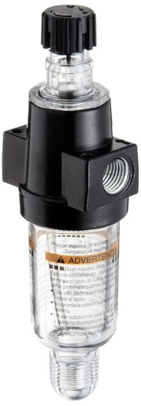 Dixon L03-02A Wilkerson Miniature Lubricator with Transparent Bowl, 1/4" Size, 20 SCFM Flow, 150 psig Pressure