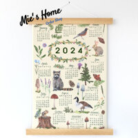 DIY bộ KIT tập thêu tay LỊCH VẢI 2025 2026 quà tặng handmade GÓI NGUYÊN LIỆU TỰ THÊU ngày kỷ niệm Năm Mới - MIE HANDMADE