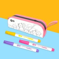 DIY - Bộ tô màu túi bút Bé Mèo Mewy Katie Thiên Long Colokit KIT-C033