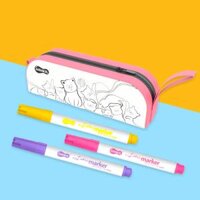 DIY – Bộ tô màu túi bút Bé Mèo Mewy Katie Thiên Long Colokit KIT-C033