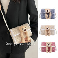 DIY Bộ túi xách handmade tự làm đan móc len đính gấu - Có video hướng dẫn