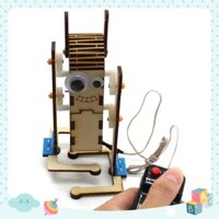 DIY điều khiển từ xa robot mắt lớn (bằng gỗ) điều khiển từ xa công nghệ đồ chơi robot tự làm - LG20