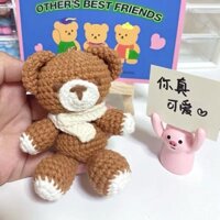 DIY Gói Nguyên Liệu Móc Gấu Baby - Quà Tặng Handmade Tự Làm Móc Treo Chìa Khoá [Có hướng dẫn]