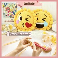 DIY gói nguyên liệu tự đan móc gối len cặp đôi đáng yêu amigurumi len nhung sữa tự làm handmade quà tặng bộ kit lenmade