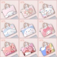DIY Kawaii Máy tính xách tay Balo da PU Túi xách dễ thương Hộp đựng Túi xách màu hồng của phụ nữ