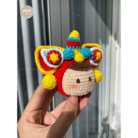 DIY Lân móc khóa xinh - Set len móc ( Tặng chart móc )