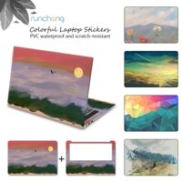 Diy Laptop Miếng Dán Da Hình Học Đơn Giản Vỏ Chất Liệu Chống Thấm Nước PVC Thích Hợp Cho Trang Trí 12 / 13 / 14 / 15 / 17 Inch