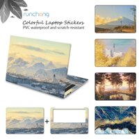 Diy Laptop Miếng Dán Da Hình Học Đơn Giản Vỏ Chất Liệu Chống Thấm Nước PVC Thích Hợp Cho Trang Trí 12 / 13 / 14 / 15 / 17 Inch