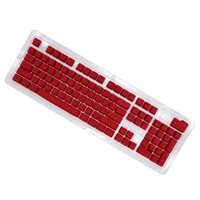 DIY PBT 104 Keys Keycaps for 61 64 72 98 Gaming Mechanical Keyboard - Red