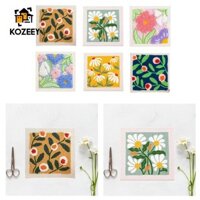Diy Punch Pin Kits Bộ dụng cụ kim chỉ có sợi Chân trang trí cho trẻ em Người lớn Thủ công Bộ thêu Hình ảnh trang trí