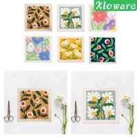 Diy Punch Pin Kits Thêu Người Lớn Trang Trí Nhà Cửa 10 '' x10 '' Phụ Kiện Handmade Dự Án Trang Trí Hình Ảnh