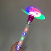 DIY Rainbow Sợi Quang Xoay Magic Wand Kids Quà Tặng Đảng Shooting Props