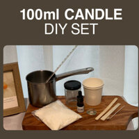 [DIY] Set Tự Làm Hũ Nến Sáp Cọ 90g Tại Nhà _ Scented Palm Wax Candle Making Set