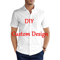 Diy Tùy Chỉnh Thiết Kế Nam Hawaii Bãi Biển Mùa Hè Thời Trang Áo Sơ Mi Polo Tay Ngắn In 3d Áo Sơ Mi Nam Bông Tai Kẹp Áo Sơ Mi Thường Ngày
