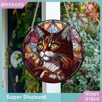 [Diydegss.vn] Acrylic Puppy Yorkshire Suncatcher Cửa Biển Treo Trang Trí Để Trang Trí Cửa Sổ