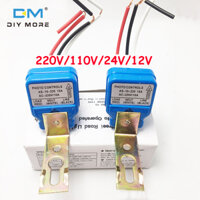 diymore  Công Tắc Cảm Biến Ánh Sáng nguồn DC 220V Hz 10A Công tắc đèn đường tự động điều khiển đèn công tắc quang điện 50-60Hz 10a 12V 24V A. 220V
