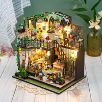 diyPhòng Hoa Dasi3dĐồ Trang Trí Hai Lớp Lắp Ghép Ba Chiều Mô Hình Đồ Chơi Giải Nén Người Lớn Tặng Quà Nhà Đồ ChơiDIYBộ D