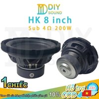 DIYSOUND Loa bass Loa sub HK 8 inch 4Ω 200W Âm bass sâu Công suất lớn thiết Bị Hi-Fi Cao Cấp